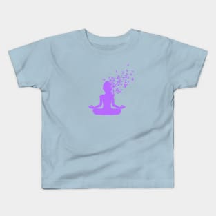 Meditation Fade into Birds Kids T-Shirt